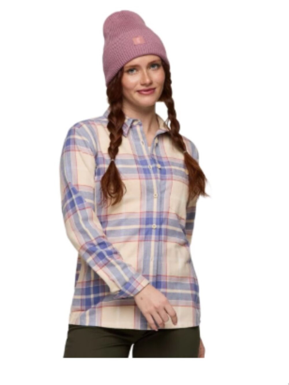 Cotopaxi Women's Small Quedo Flannel Long-Sleeve Shirt Cabincore NWT Purple